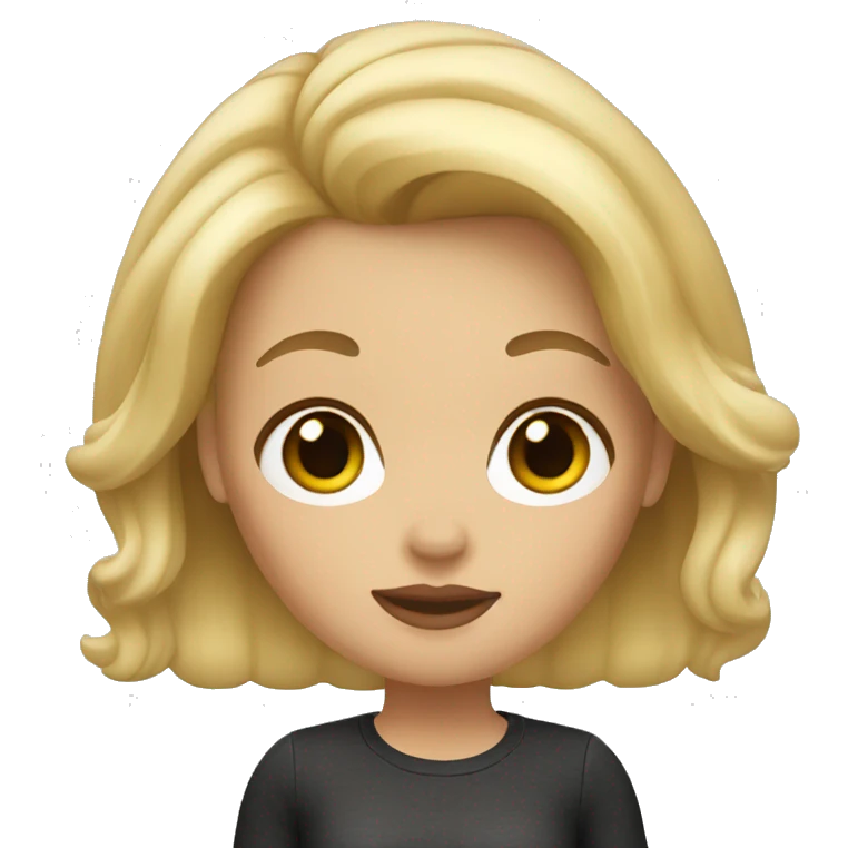 Memoji blonde girl emoji