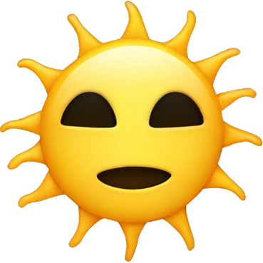 sun with no face  emoji