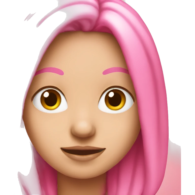 Pink  emoji