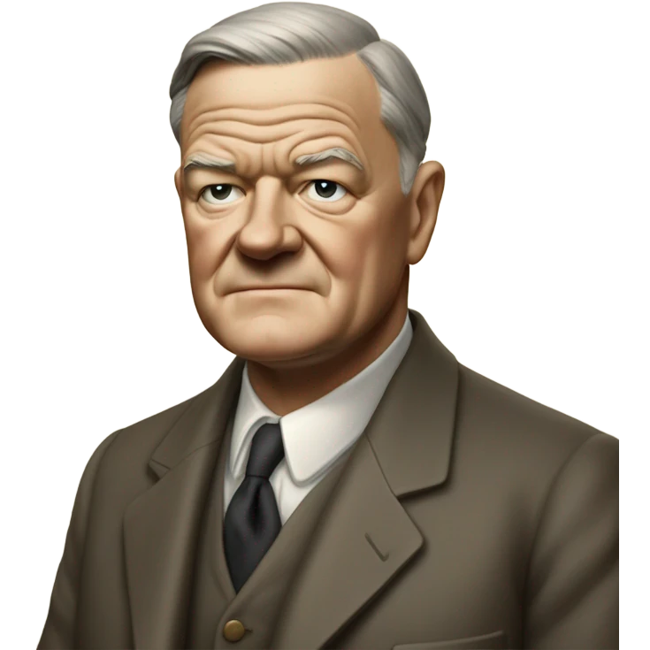 photorealistic Herbert Clark Hoover emoji