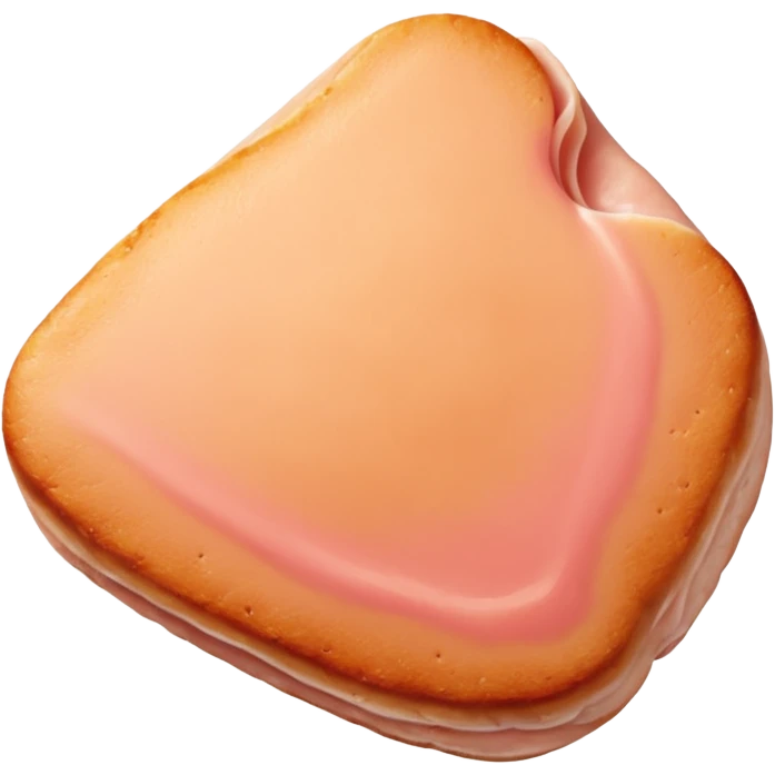 realistic raw chicken breast cutlet, thin, pale pink, smooth, slightly glossy, irregular shape, visible muscle grain, fresh, moist, no plate packaging or faces, clean 3D, soft lighting, transparent background, emoji scale emoji