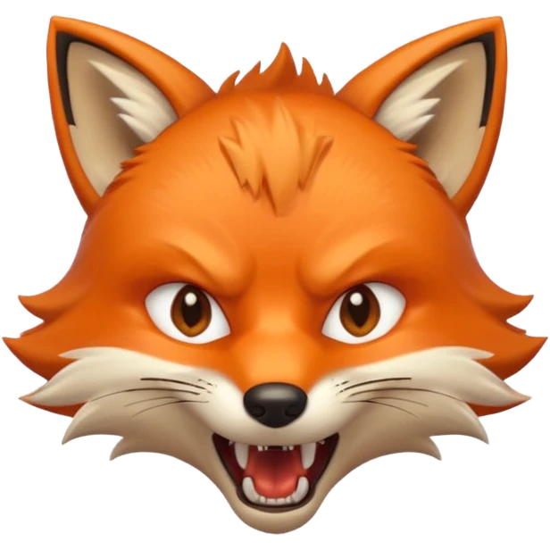 renard en colère emoji