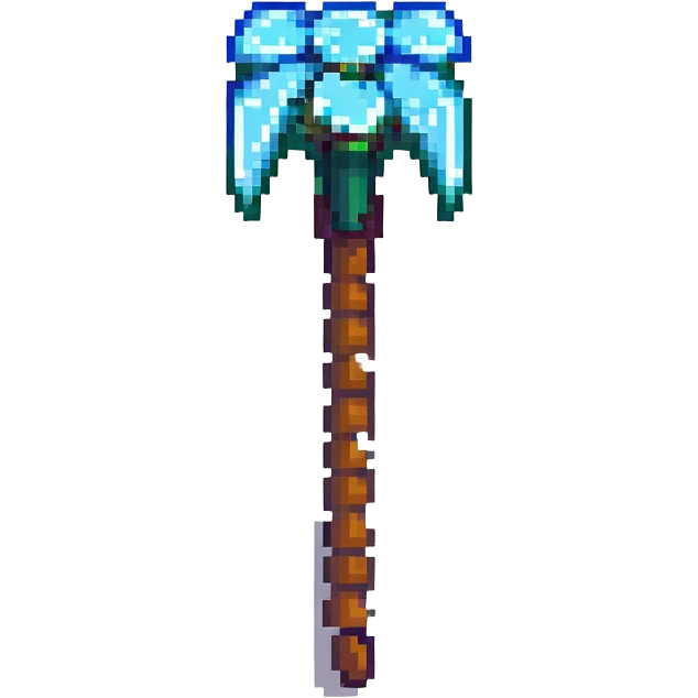 minecraft pickaxe pixel art style emoji