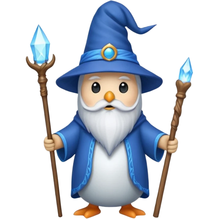 Penguin Wizard emoji