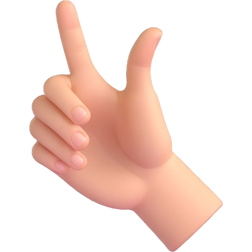 index finger pointing down emoji