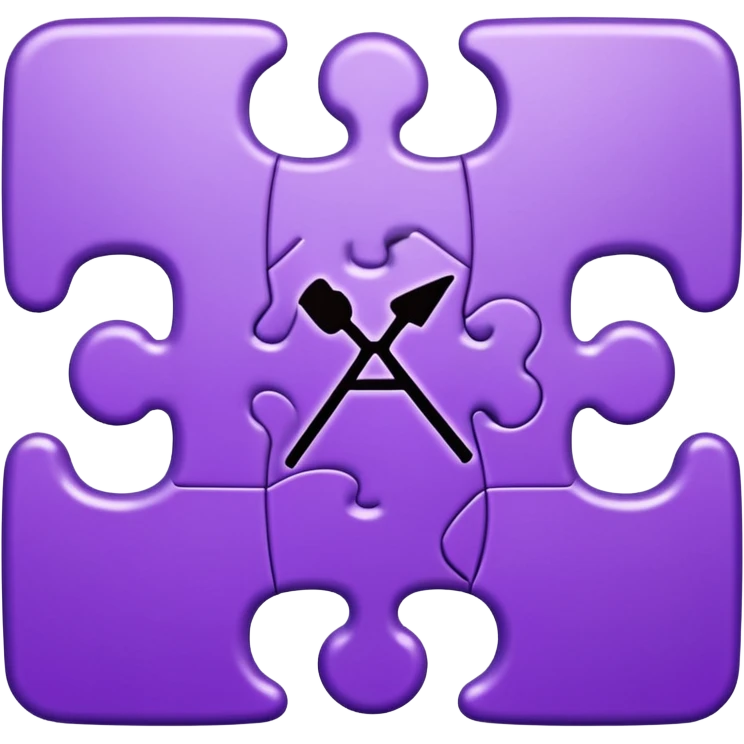 purple puzzel piece autism symbol emoji