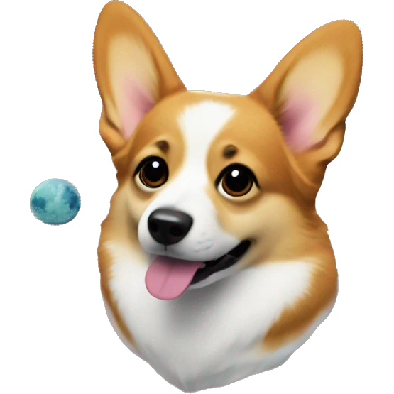 corgi outer space emoji