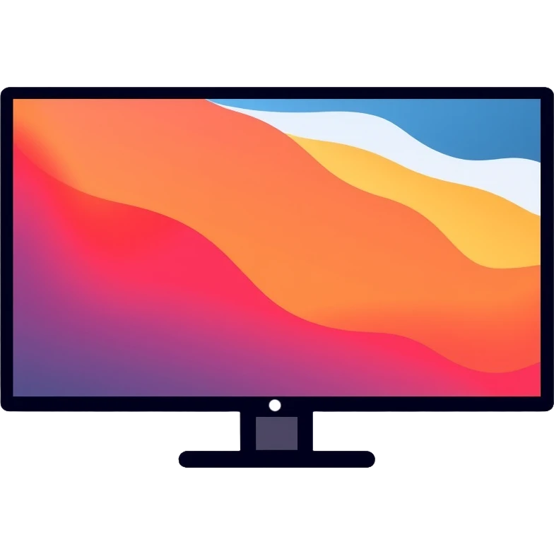 flat plasma TV screen with stand emoji