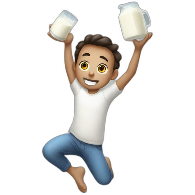 juggle the milk emoji