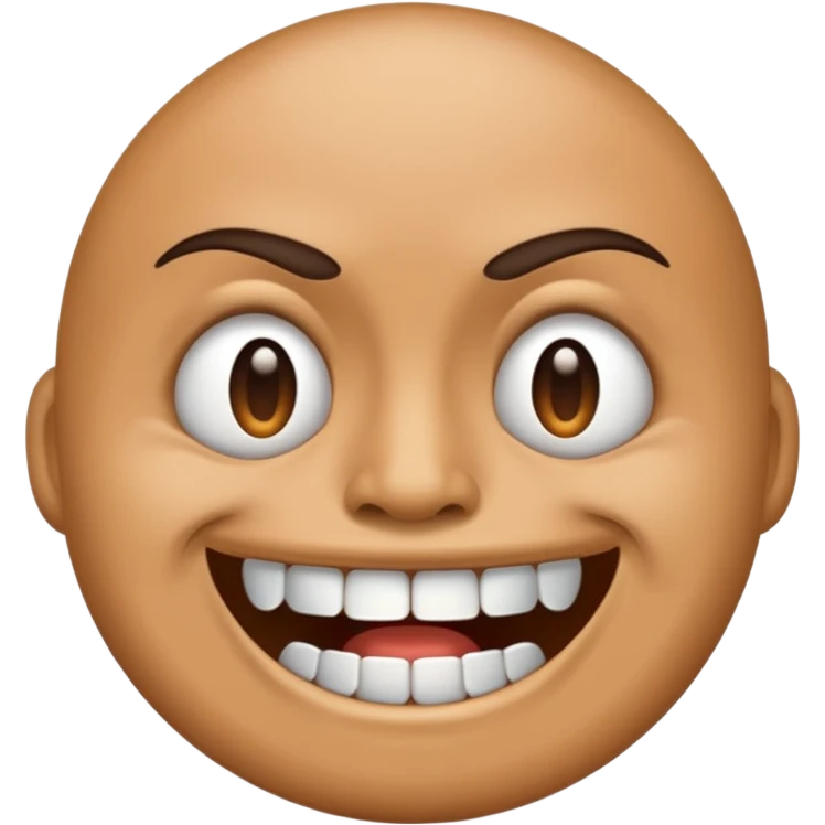 grimacing emoji with silver teeth emoji
