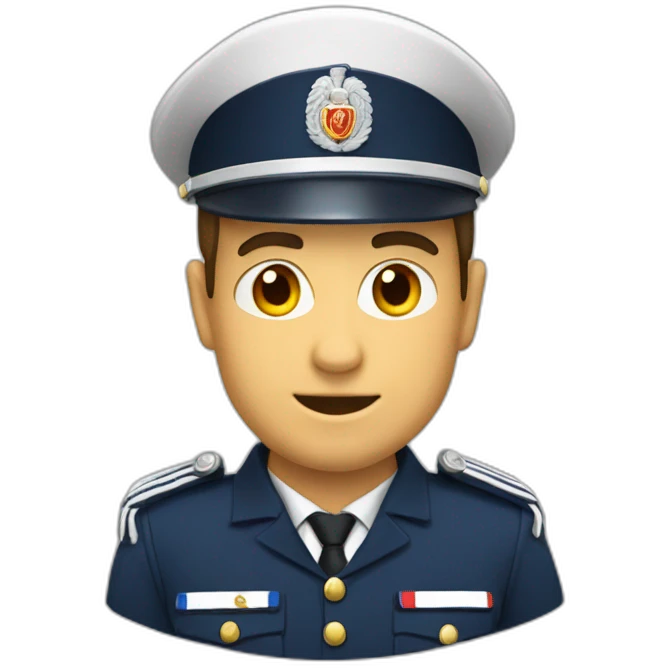 French gendarmerie male emoji