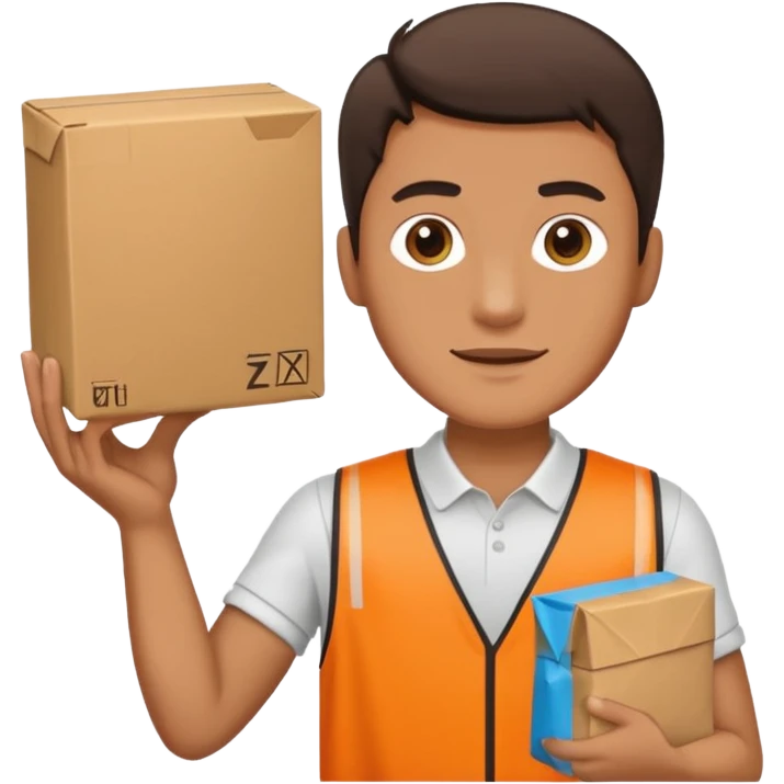 Man holding a Zyn package emoji