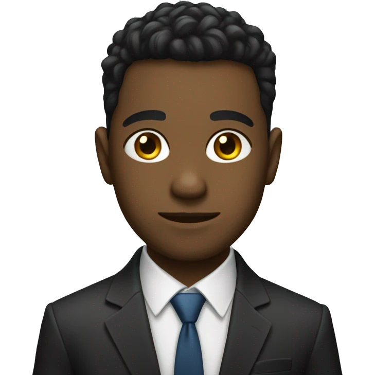 young man in a suit thats understa emoji