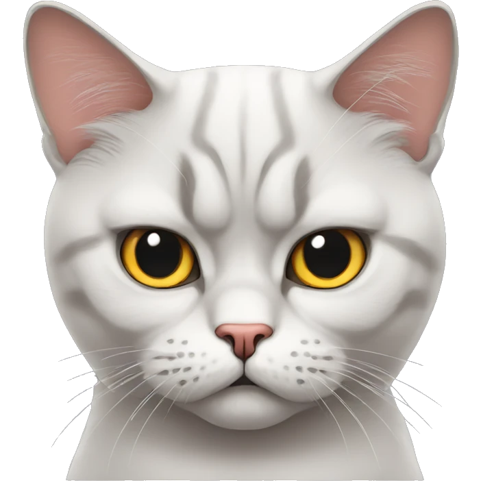 angry Pouting British Cat emoji