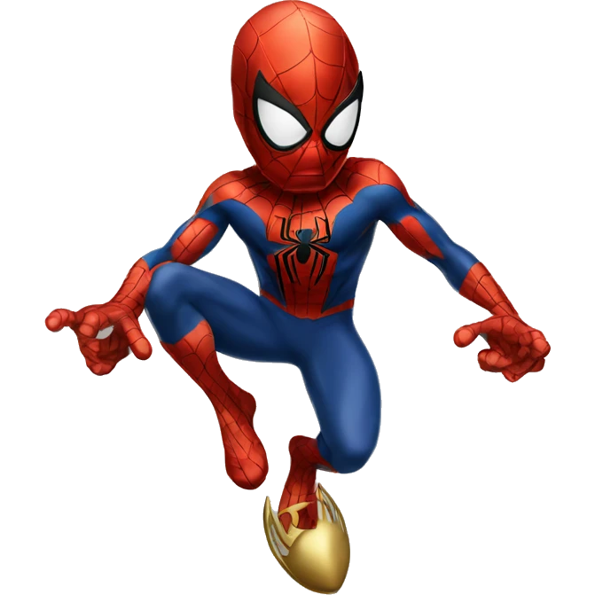 Spiderman with gold emoji