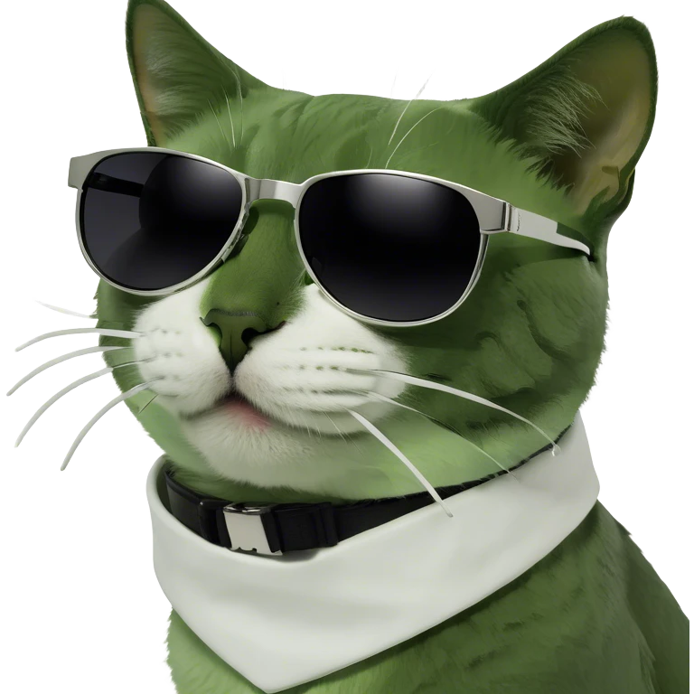 Cat with sunglasses emoji