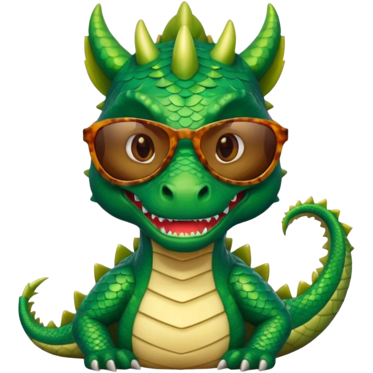 dragon wearing sunglasses emoji
