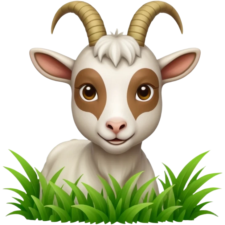 goat eating food emoji