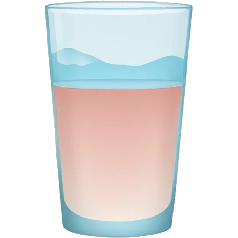 glass water flat design emoji