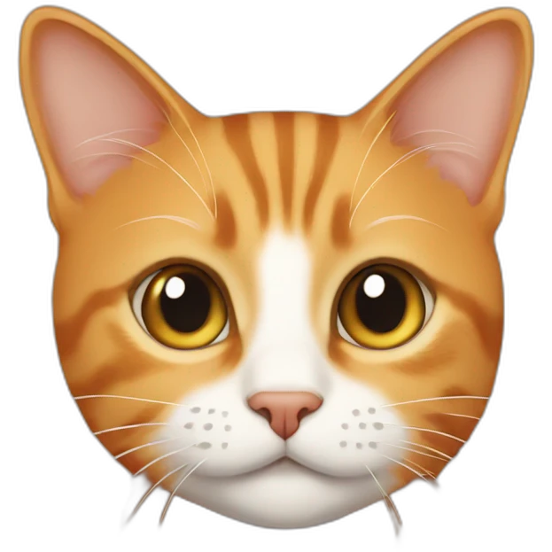 Shorthaired, orange, tabby cat emoji