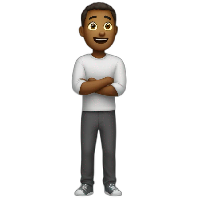 man with energy emoji
