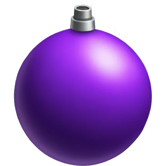 purple bomb emoji