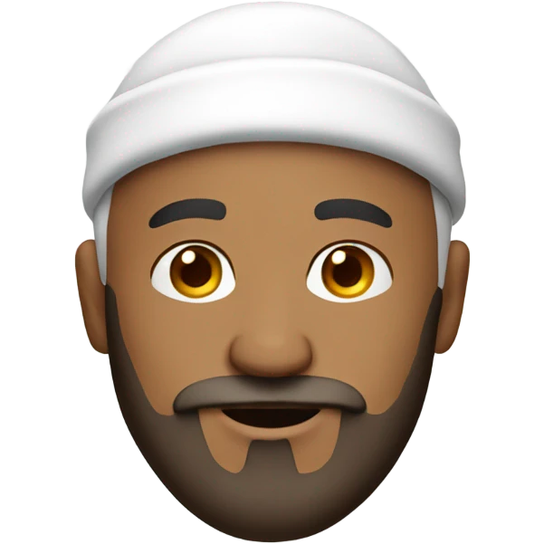 Bald man with beard and Santa Hat emoji