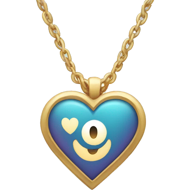 Heart shaped necklace  emoji