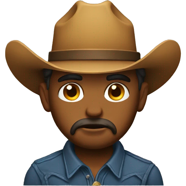 Sad cowboy emoji emoji