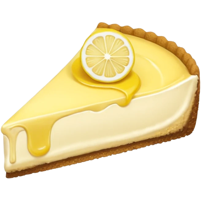 Lemon cheesecake emoji