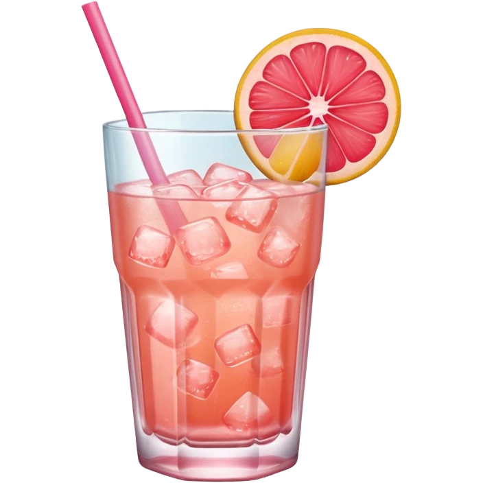 Ice grapefruit ade emoji