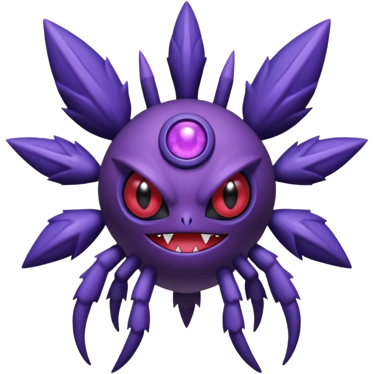 Venonat-Genesect-Sableye-Noibat-fusion, dull body emoji