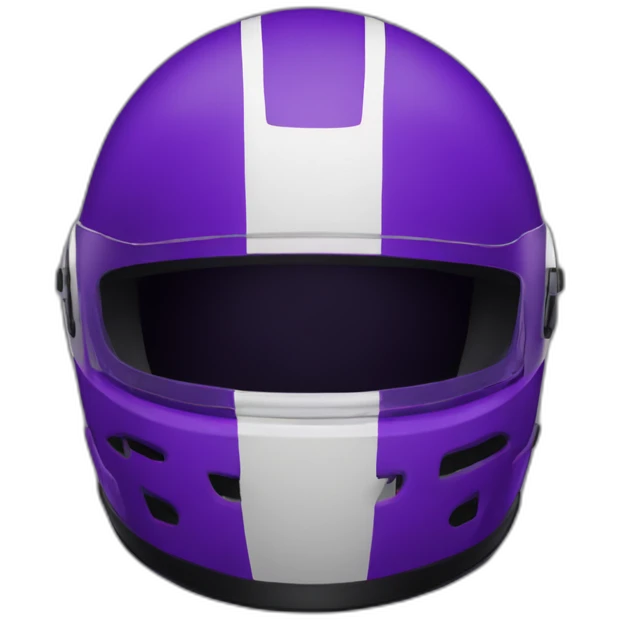 racing helmet with dark purple color emoji