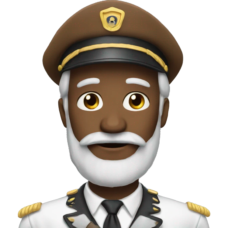 Old Captain With Beard loves you emoji