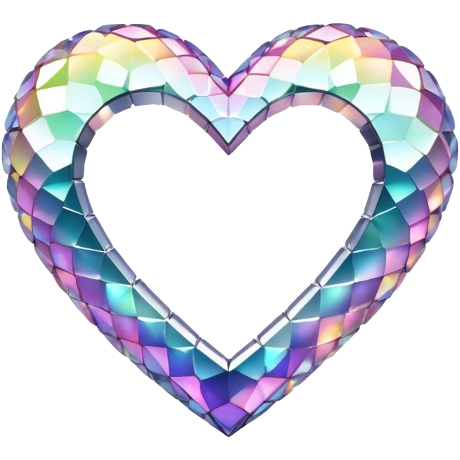 Rhinestone heart emoji