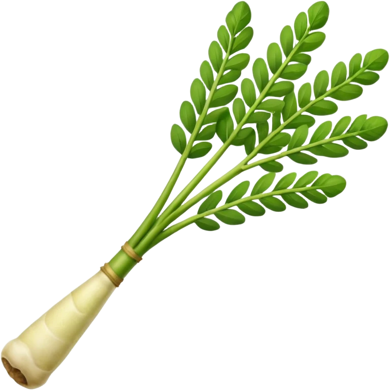 Vegetable drumstick Moringa
oleifera emoji