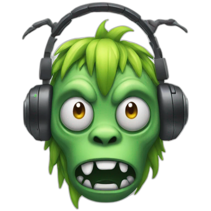 monster with headphones emoji