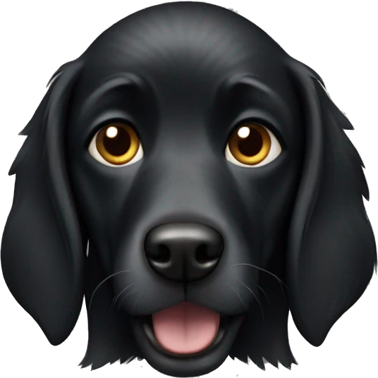 Black dog emoji