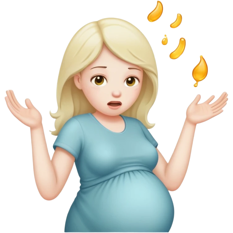 Pregnant throwing up emoji