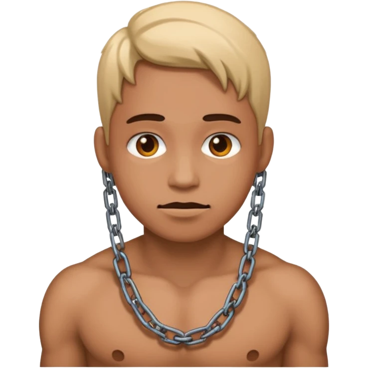 Эмодзи: человек в цепях  emoji