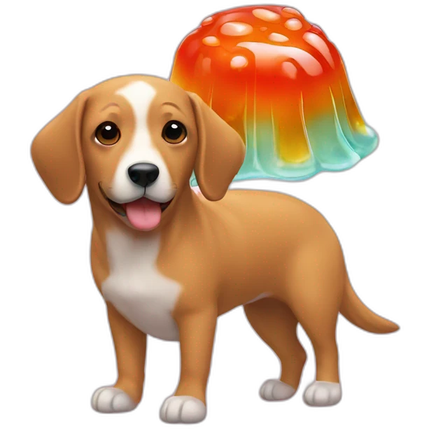 jelly and dog emoji
