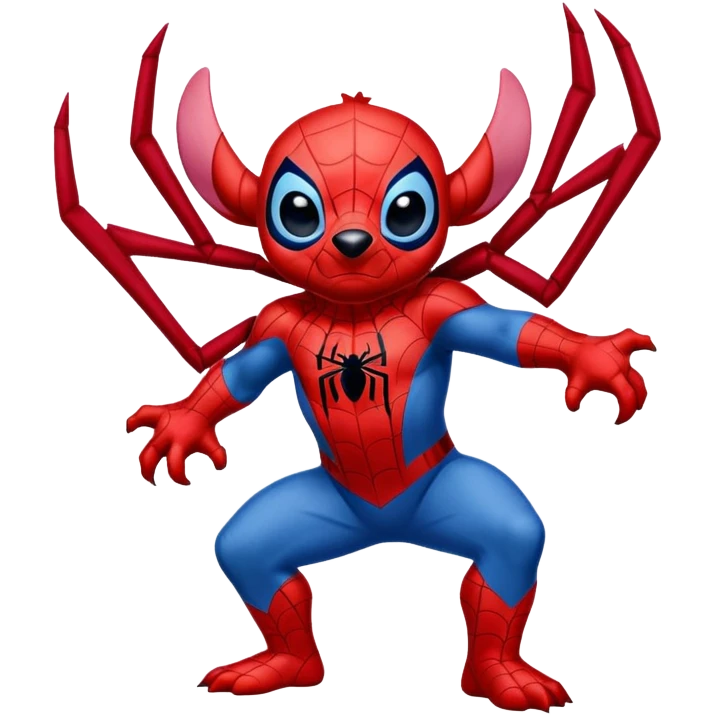 Stitch in a Spider-Man costume  emoji