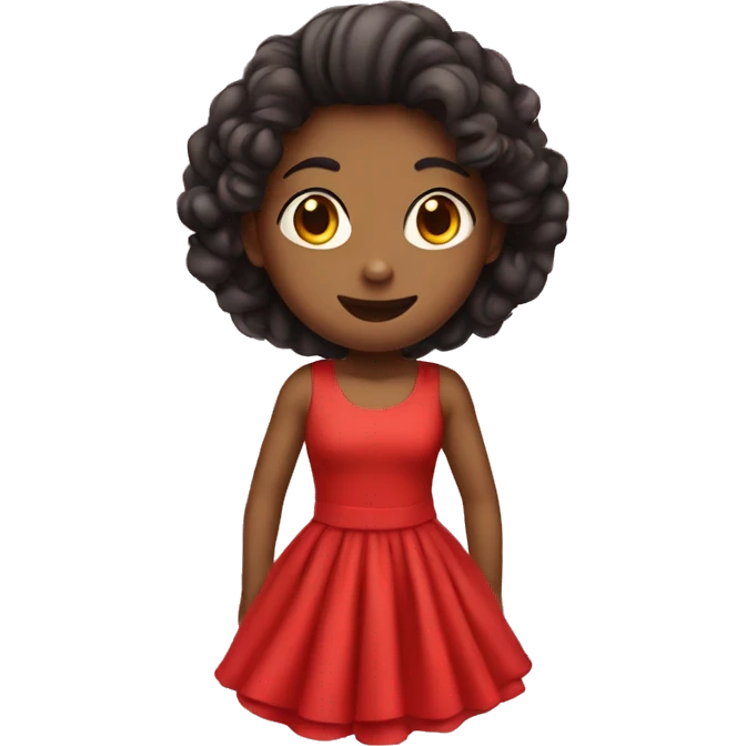 Cute red dress emoji