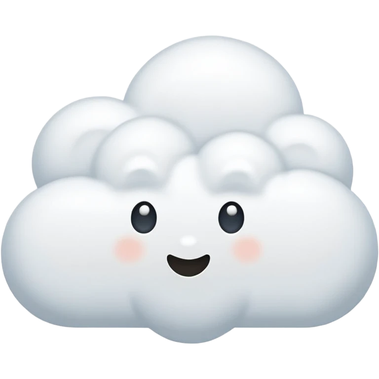 white 2d cloud no face flat emoji