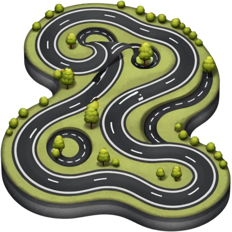 The road winding into the distance
 emoji
