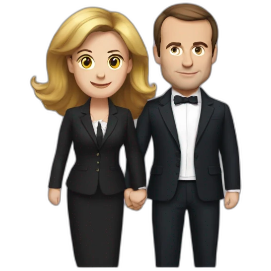 Macron et brigitte emoji
