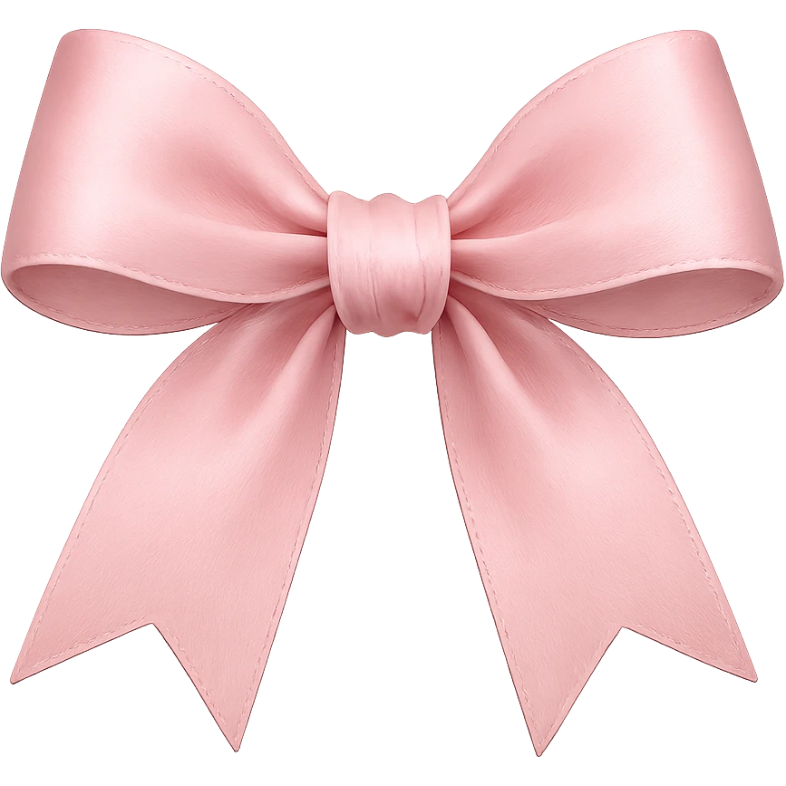 pink bow emoji