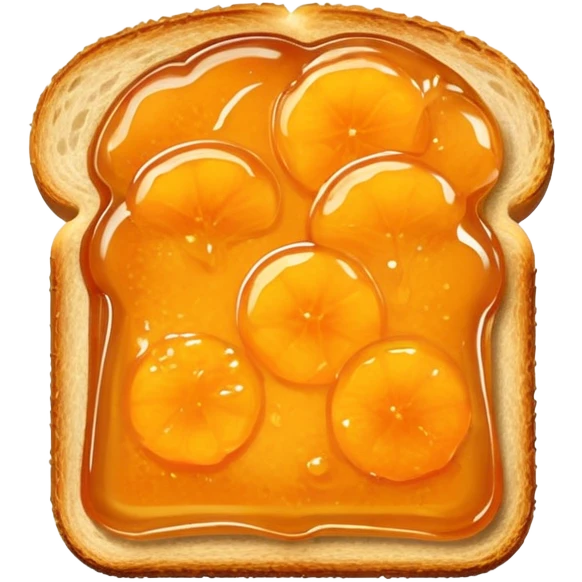 toast with orange marmalade spread emoji