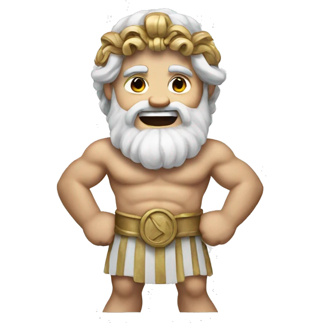Greek god happy emoji