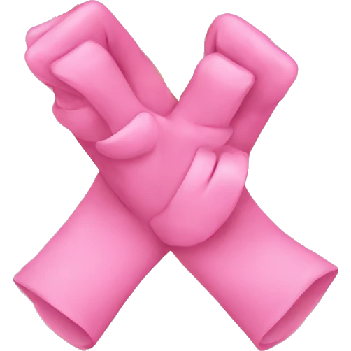 pinkies tied with a gold string emoji
